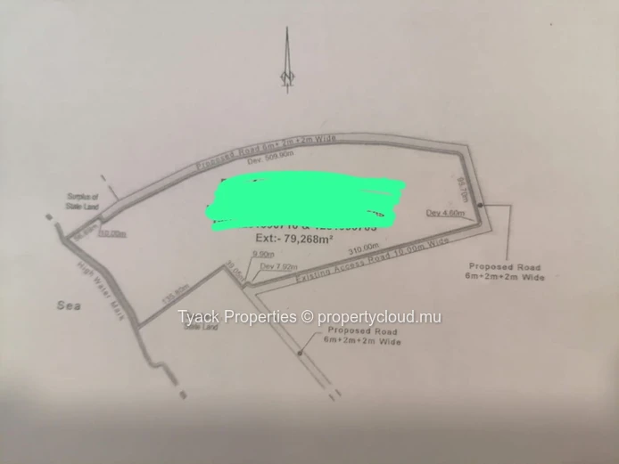 Prime Freehold Seafront Land for Sale in Turtle Bay, Balaclava