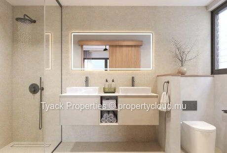 Appartement Botanic Bay moderne de 3 chambres à Grand Baie avec accès à une luxueuse piscine commune