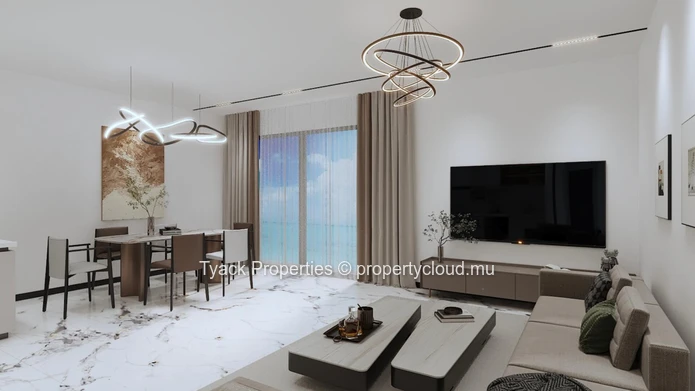 Modern 3-Bedroom Apartments with Rooftop Pool in Pereybere