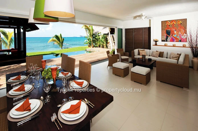 Villa d exception en front de mer à louer avec piscine privée à Pointe aux Canonniers