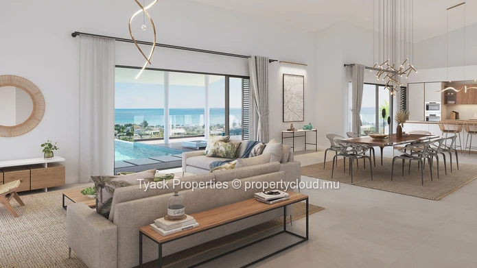 Villa de Luxe 5 Chambres avec Vue Panoramique sur la Mer à Rivière Noire – RES
