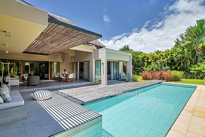 Élégante Villa de 3 Chambres avec Vue sur Golf, Île Maurice
