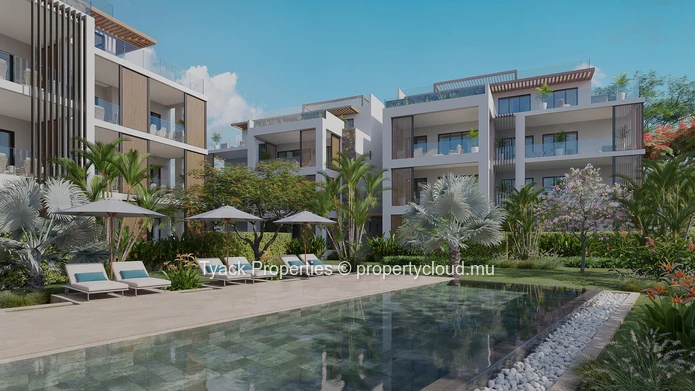 Modern 3-bedroom apartment in Calodyne with access to sparkling communal pool
