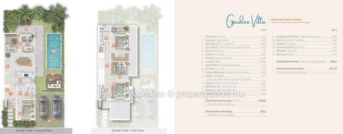 Garden Villa 4-Bedroom with Private Pool & Garden – North Coast Mauritius