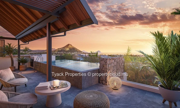 R+2 Penthouse with Rooftop Pool for Sale – Flic en Flac