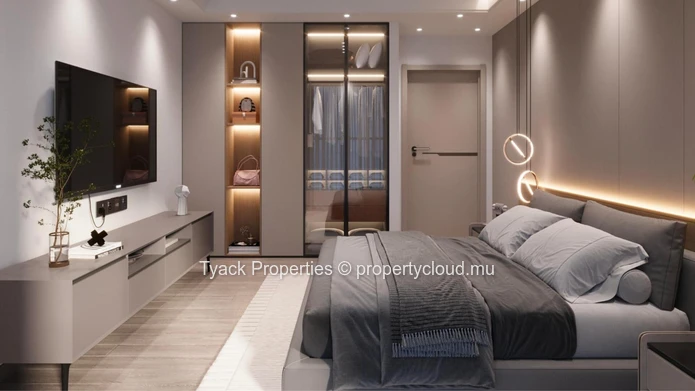 Modern 3-Bedroom Apartments with Rooftop Pool in Pereybere
