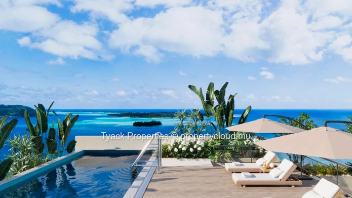 Modern 3-Bedroom Apartments with Rooftop Pool in Pereybere
