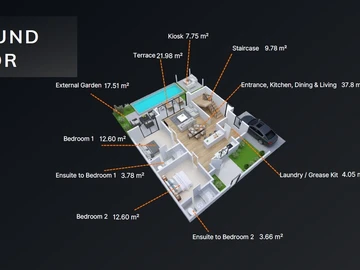 Villa de 2 Chambres