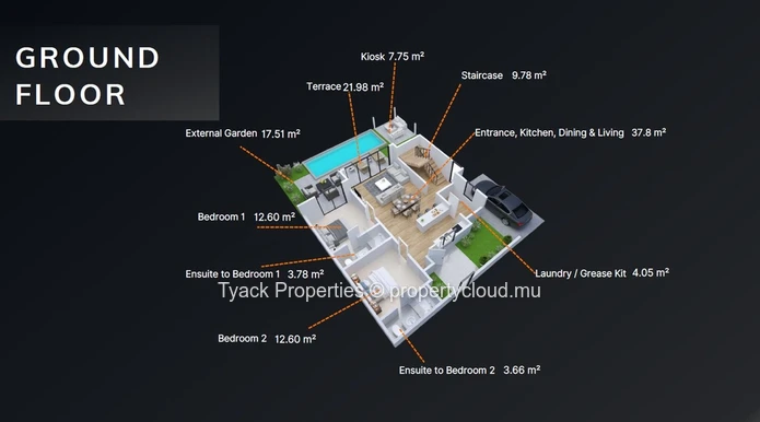 Villas for Sale in Grand Baie – Modern Living with Private Terraces