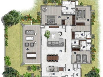 Appartement de 3 Chambres