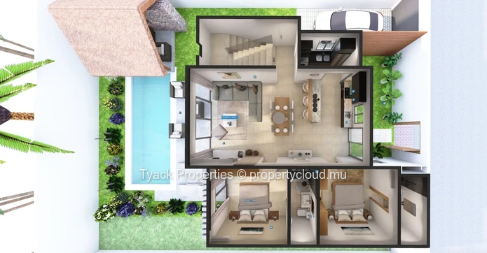 Villas for Sale in Grand Baie – Modern Living with Private Terraces