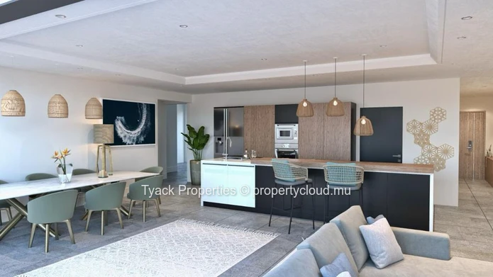 Penthouse Moderne avec Terrasse sur le Toit et Piscine – Pereybere