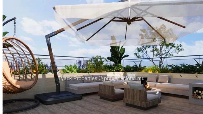 Modern 3-Bedroom Apartments with Rooftop Pool in Pereybere