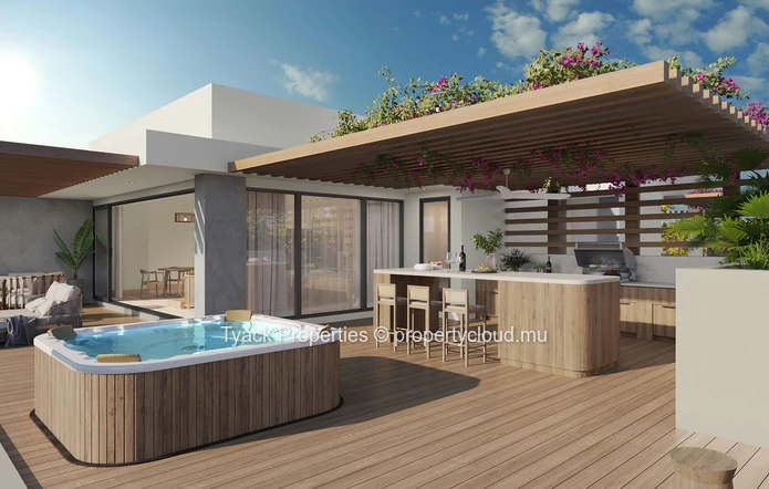 Luxury R+2 Seafront Penthouse for Sale – Rivière Noire, Mauritius