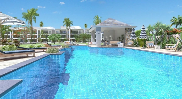 Appartement Premier Étage à Vendre à Grand Baie – Vue Jardin & Piscine